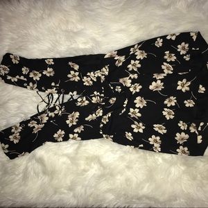 Romper! Lace up front and back